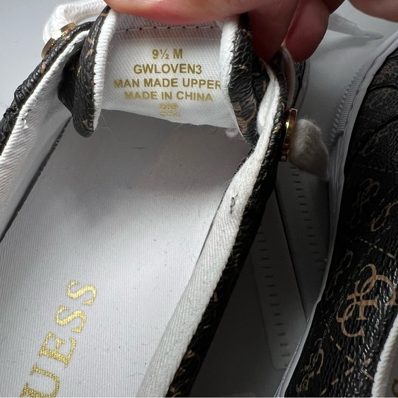 Guess Womens Size 9.5 Tennis Shoes Brown Loven 3, GWLOVEN3 Brown - Picture 7 of 8